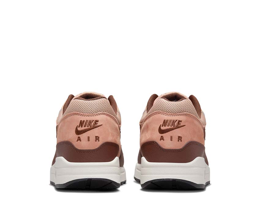 Nike mens nike court royale shoes sale women nike air max 1 pink mahogany white red color paint FB9660-200