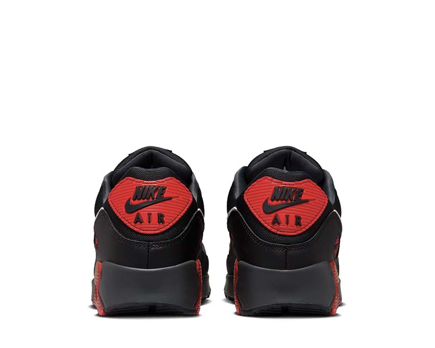 Womens nike air max 90 black and clearance red