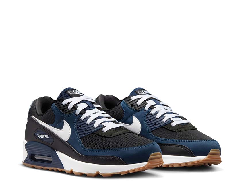 Nike Air Max 90 Midnight Navy / White - Black - Gum Med Brown FB9658-400