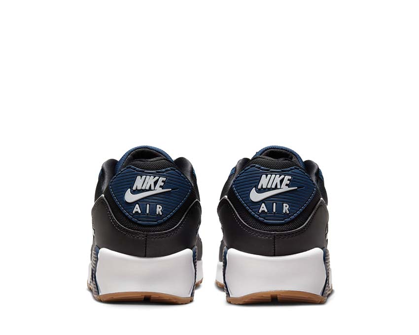 Nike air force 1 crater flyknit grade school lifestyle shoe black blue Midnight Navy / White - Black - Gum Med Brown FB9658-400