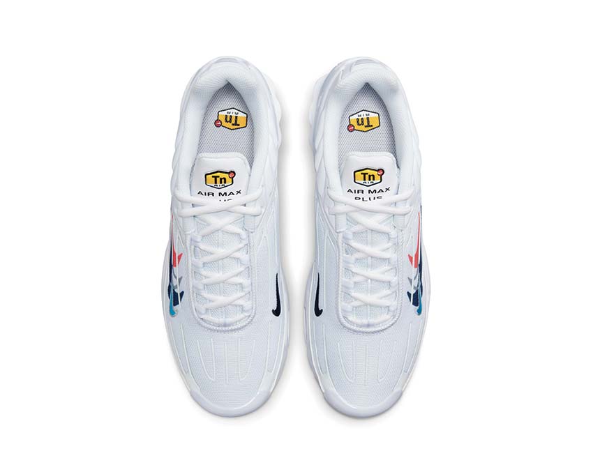 Nike Air Max Plus 3 White / Midnight Navy - Bright Crimson FJ4225-100