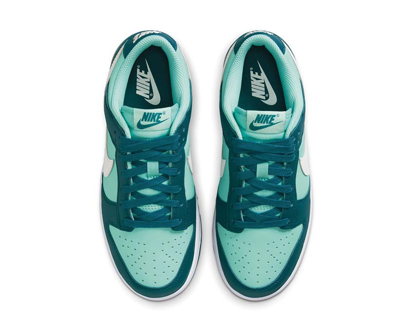 nike dunk low geode teal white 5 emerald rise dd1503 301