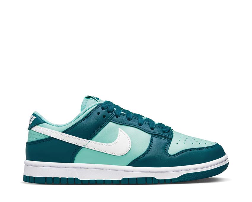 Nike grey Dunk Low Geode Teal / White - Emerald Rise DD1503-301