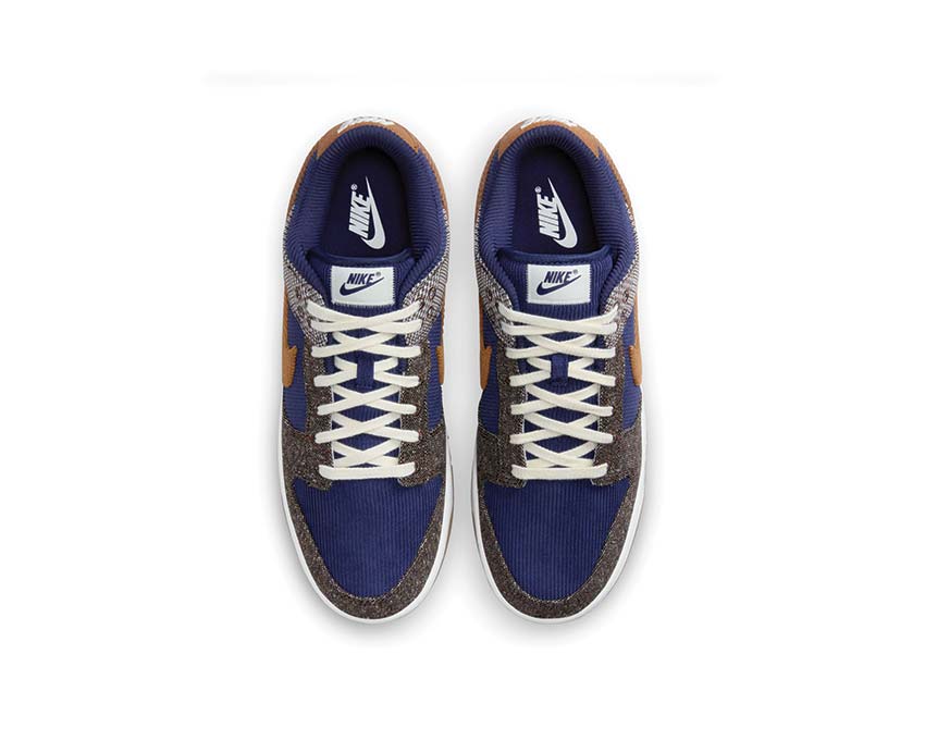 nike dunk low prm midnight navy ale brown 4 pale ivory fq8746 410