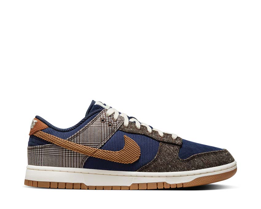nike dunk low prm midnight navy ale brown pale ivory fq8746 410