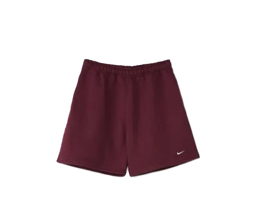 Nike Soloswoosh Fleece Shorts Night Maroon DV3055-681