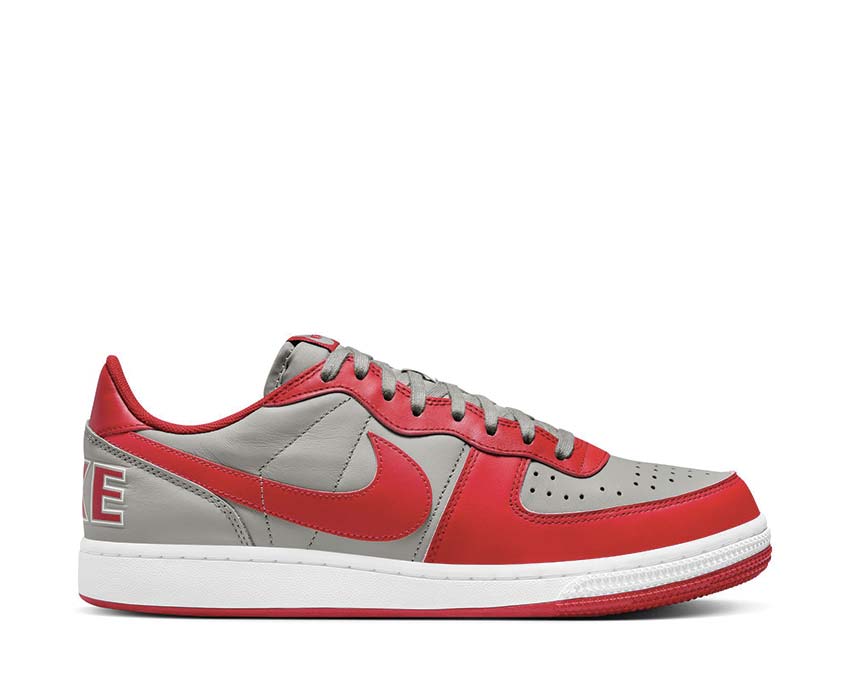 nike elite youth apparel for women soccer shoes Medium Grey / Varsity Red - White FZ4036-099