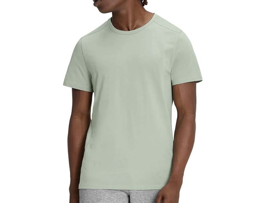 tufted-fringe collar T-shirt Weiß Moss 1MD10200009