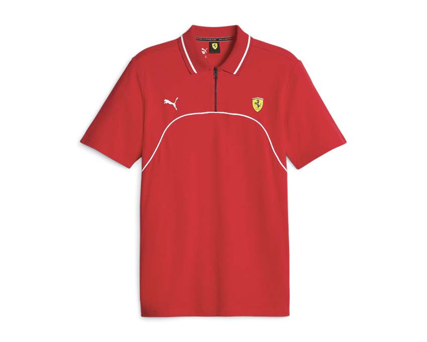 Puma Ferrari Race Polo Rosso Corsa 620945 02