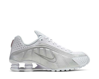 Nike Shox R4 W AR3565-101 Blanc Argent Métallique Orange Max Sneaker Femme