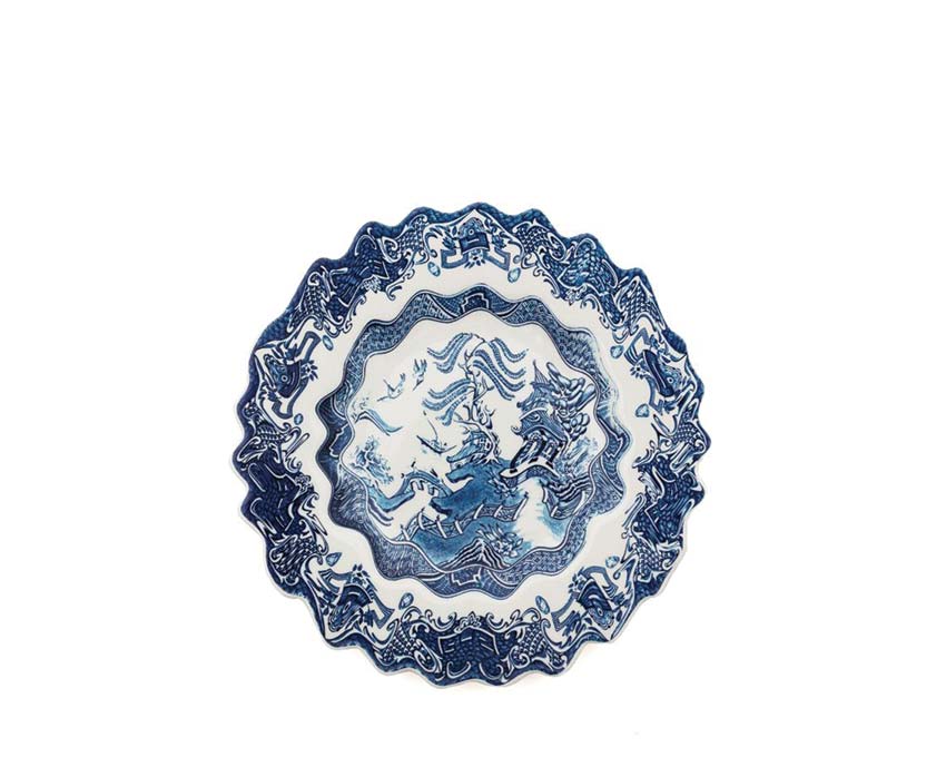 Seletti Diesel Living Classics on Acid - Dessert Plate Willow Wave