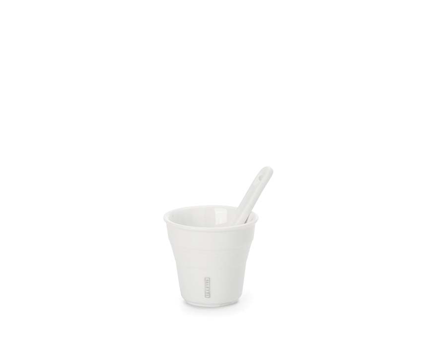 Seletti Selab + Alessandro Zambelli Estetico Quotidiano Coffee Set 2 Cups + 1 Tray
