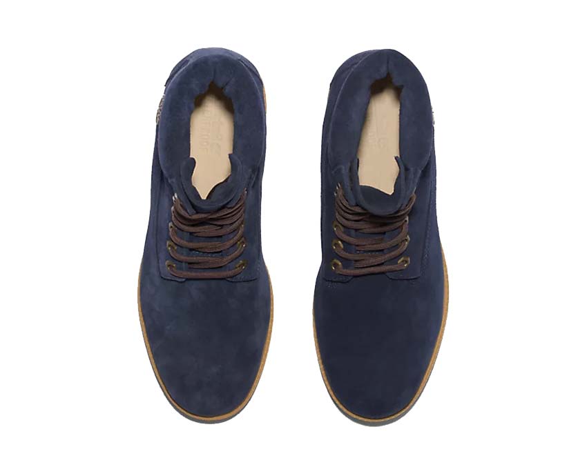 Timberland Кожаные ботинки на шнуровке зимние timberland Dark Blue Nubuck TB 0A6821EP3