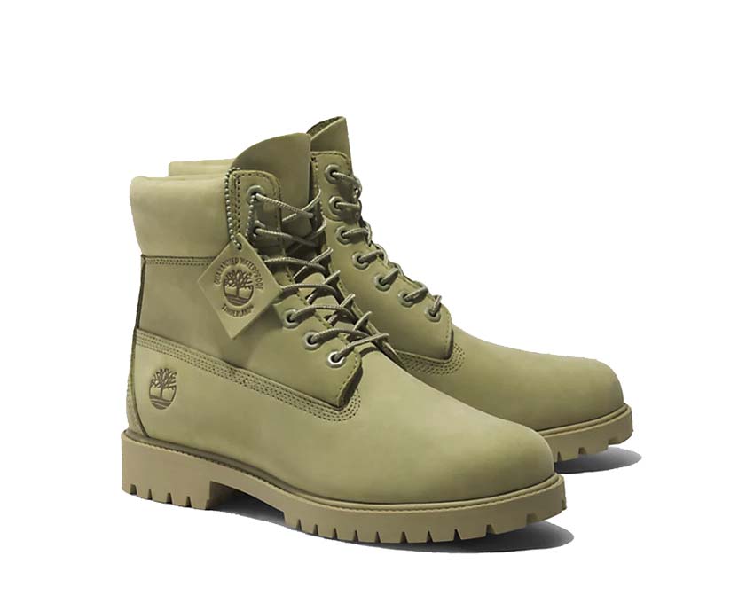 Timberland Heritage 6 Inch Lace Waterproof Light Green Nubuck TB 0A29FNEPO