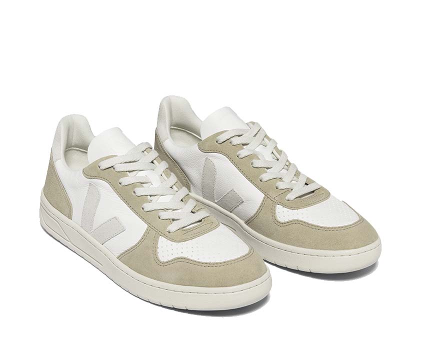 Veja V-10 Chromefree Veja ESPLAR LOGO men's Shoes Trainers in White VX0503298A
