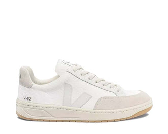 Veja V-12 White/Natural — sneaker donna mesh eco-responsabile