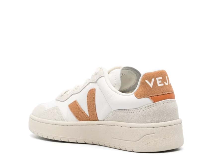 Veja esplar sneakers veja shoes white orange fluo Veja Woman's V10 White Vegan Leather Sneakers VD2003389B