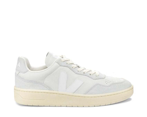 Veja V-90 O.T. Leather Gravel / White VD2003379A