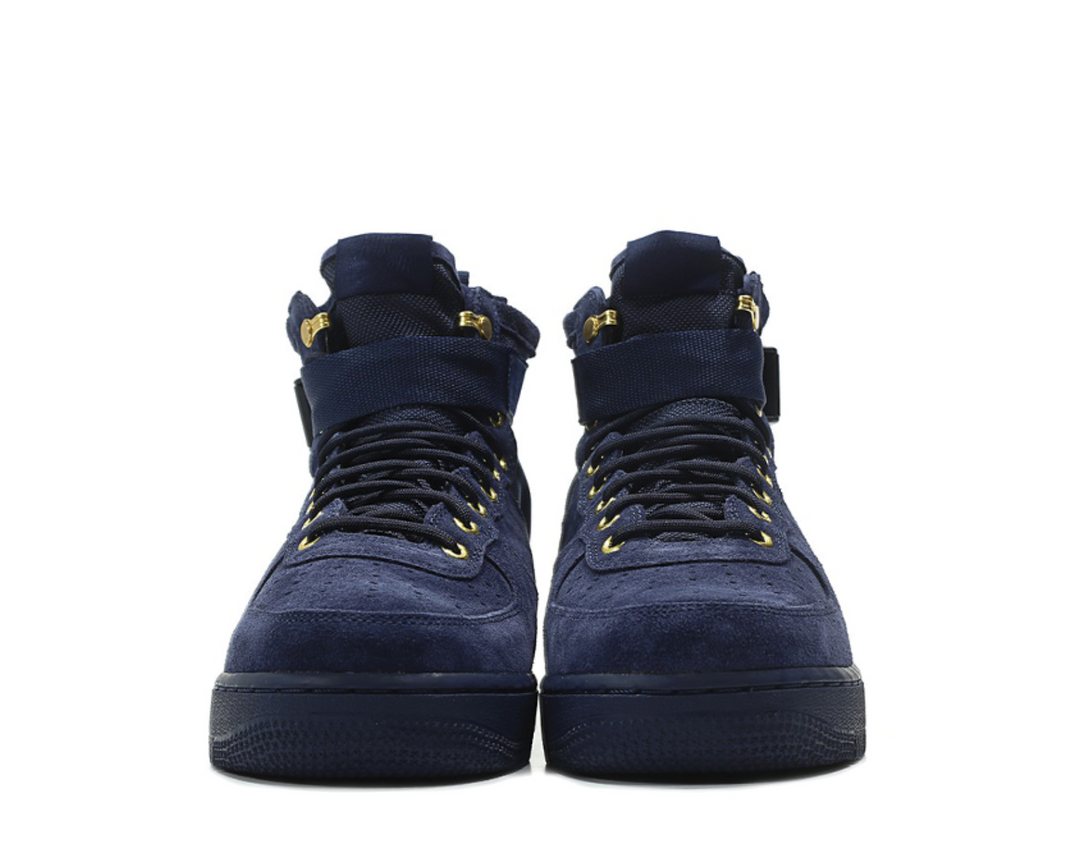 Nike sf air force 2024 1 mid obsidian metallic gold