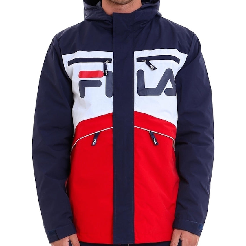 Fila Linden Jacket Peacoat White Red 684187