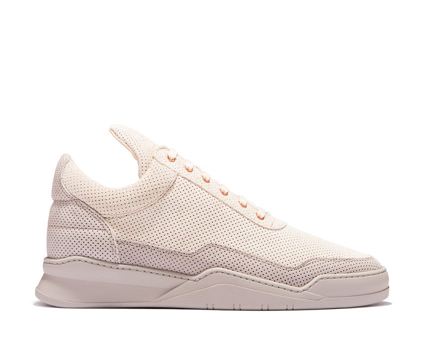 Filling Pieces Low Top Ghost Perforated Grey