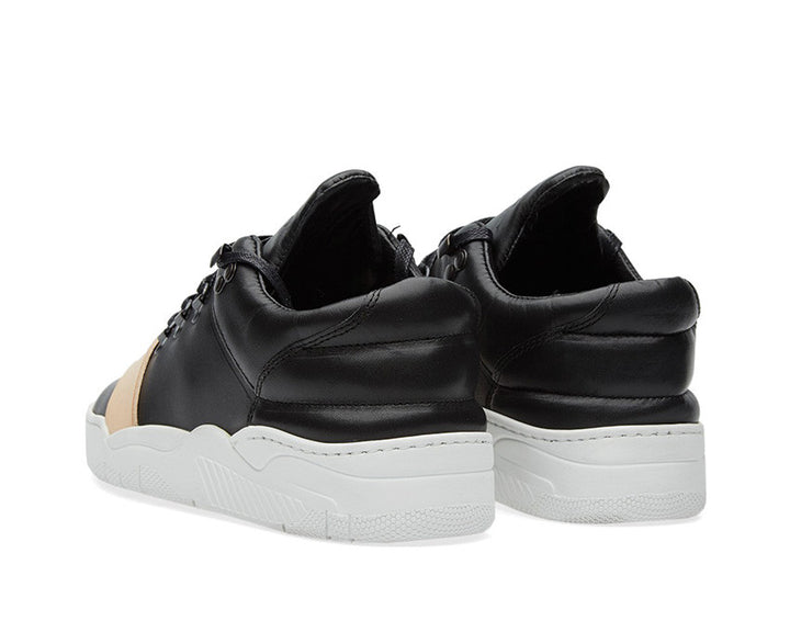 Filling Pieces Mountain Cut Leather Strap Black