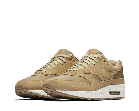 Air max 1 outlet premium leather khaki/team gold-mushroom