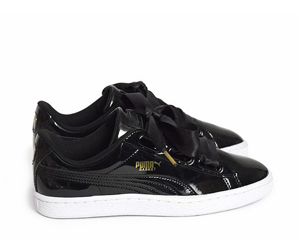 Puma Basket Heart Patent Black 36307301 noirfonce