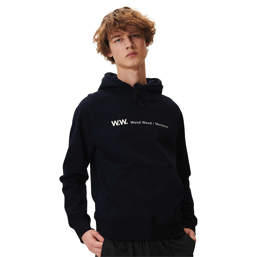 Wood Wood Raffi Hoodie Navy