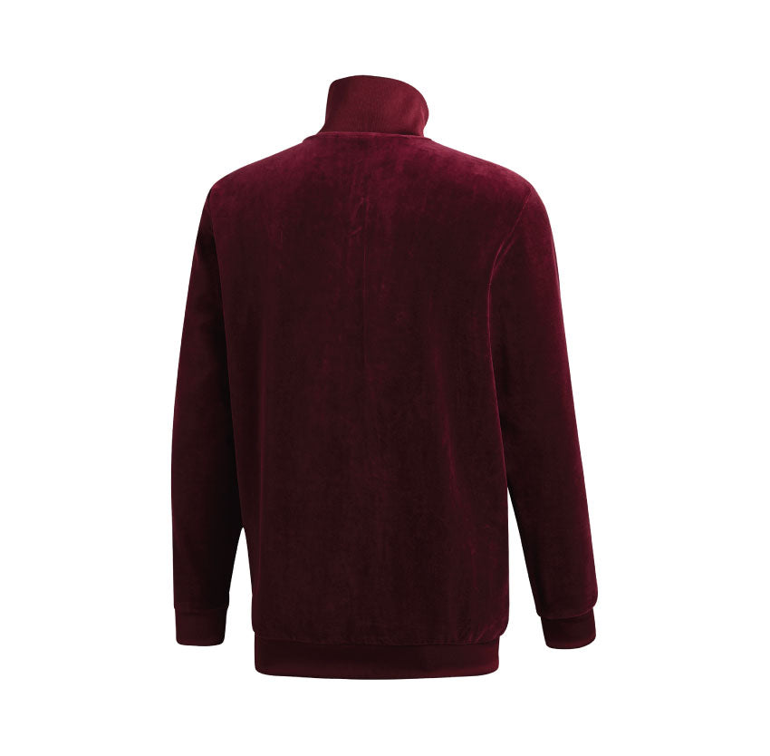 Adidas BB Velour Track Jacket Maroon DH5789