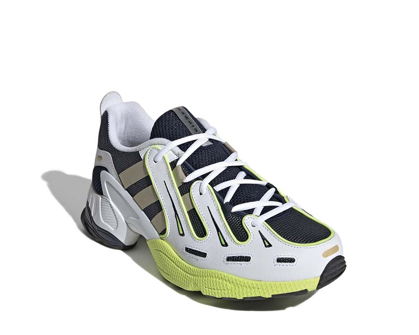 Adidas originals eqt gazelle sneakers in navy and yellow Clearance