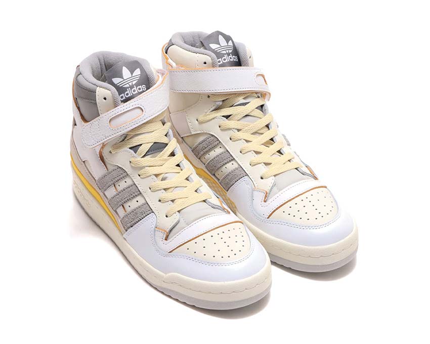 Adidas Forum 84 Hi White / Grey / Yellow GY5727