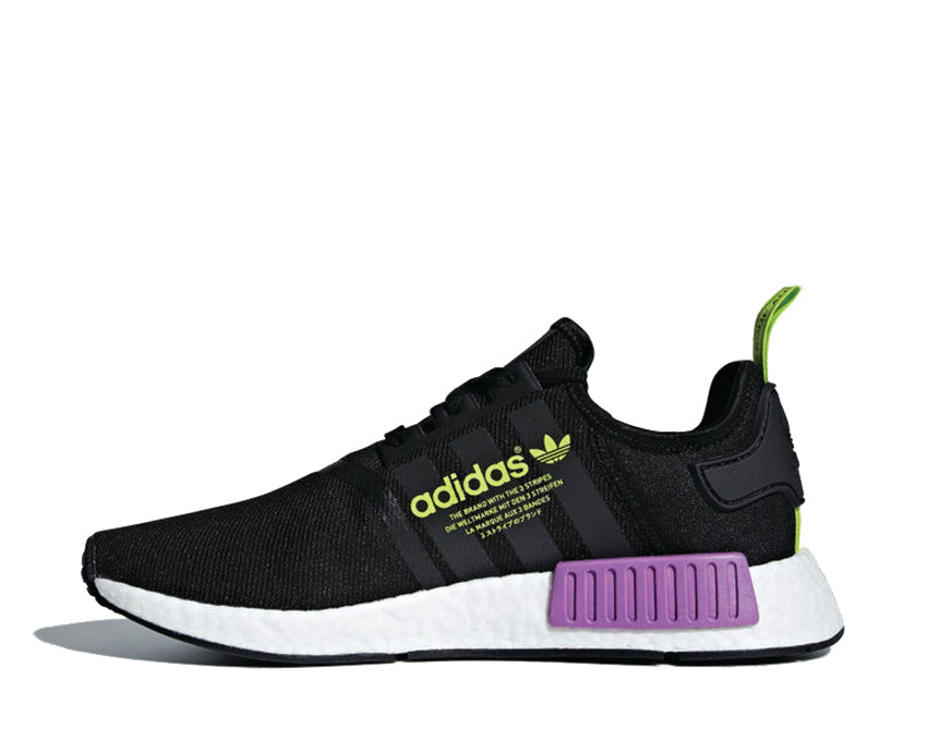 Nmd black green on sale purple