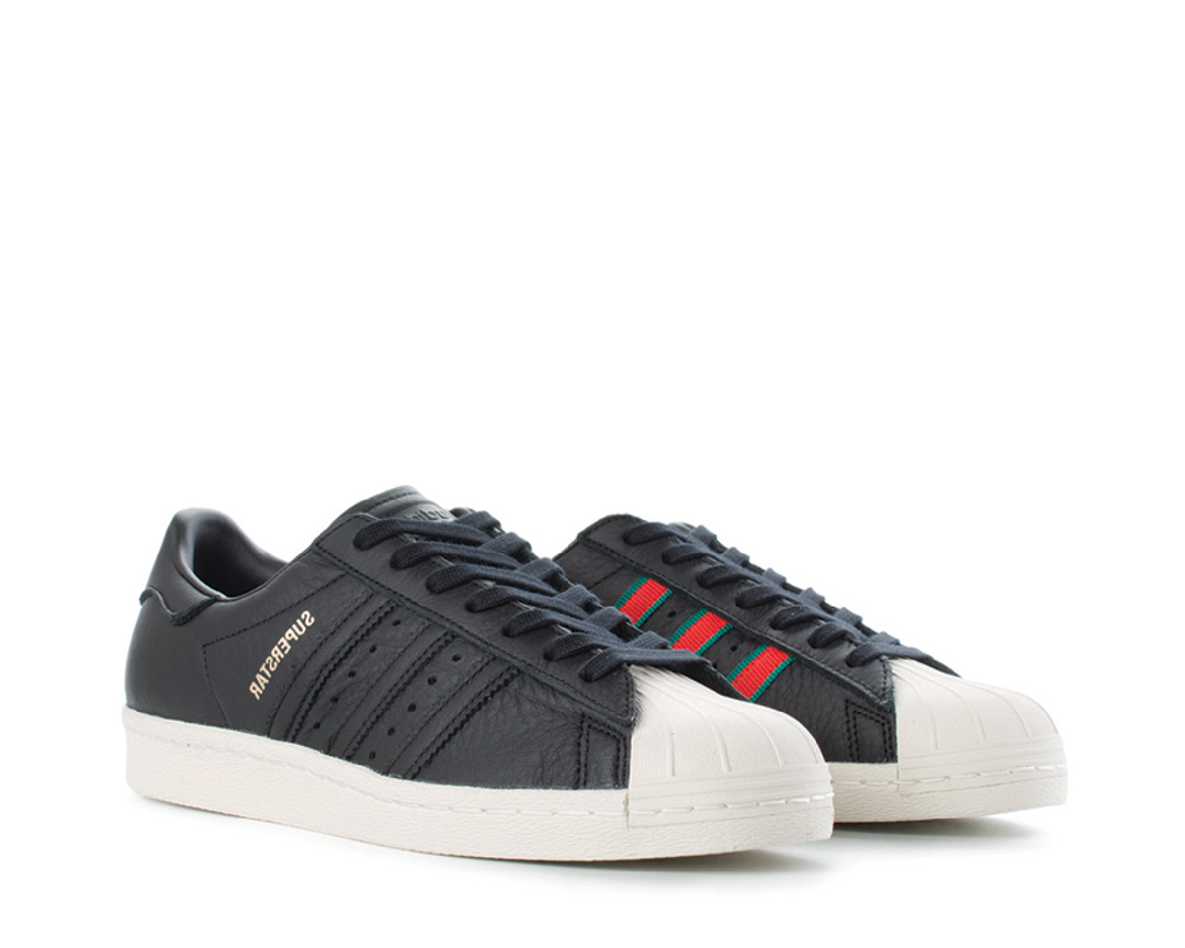 Adidas superstar 80s core black green red deals