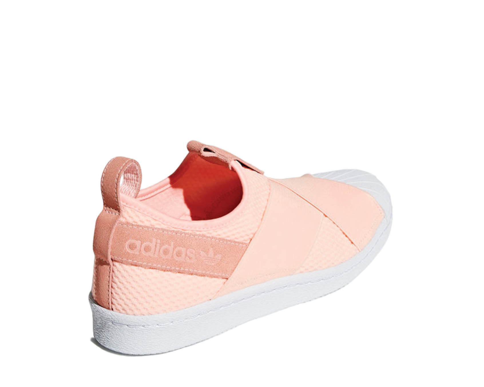 Adidas superstar slip on white and orange deals