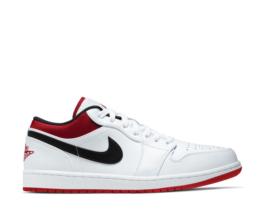 Air Jordan 1 Low White / Gym Red - Black 553558 118