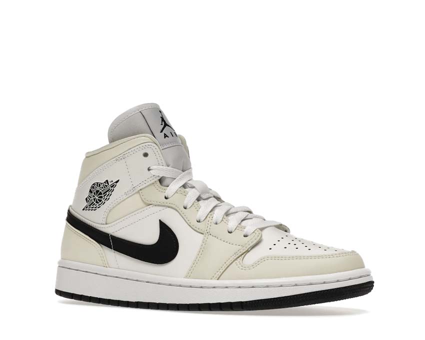 Air Jordan 1 Mid Coconut Milk / Black - Summit White BQ6472-121