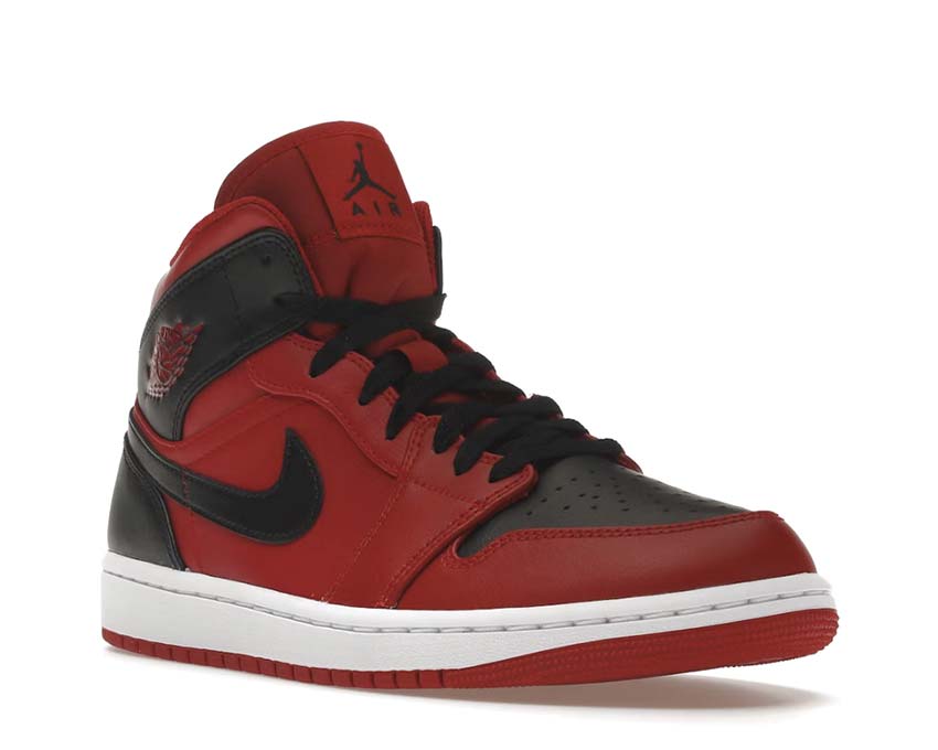 Air Jordan 1 Mid Gym Red / Black - White 554724-660