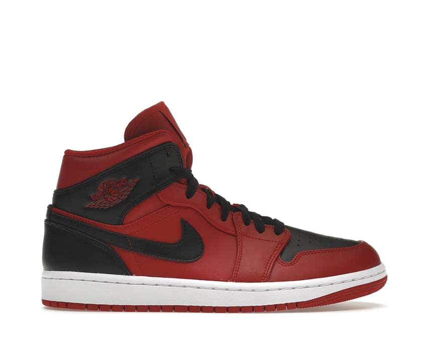 Air Jordan 1 Mid Gym Red / Black - White 554724-660