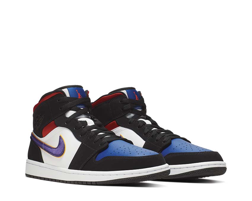 Air Jordan 1 Mid SE Field Purple/White-Gym Red 852542-005
