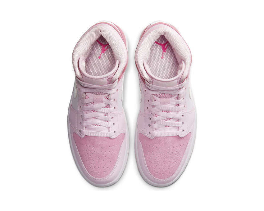 Air Jordan 1 Mid Wmns Digital Pink / White - Pink Foam - Sail CW5379-600