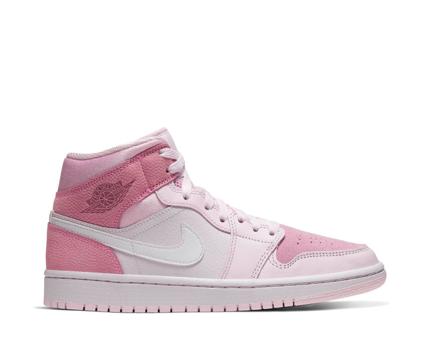 Air Jordan 1 Mid Wmns Digital Pink / White - Pink Foam - Sail CW5379-600