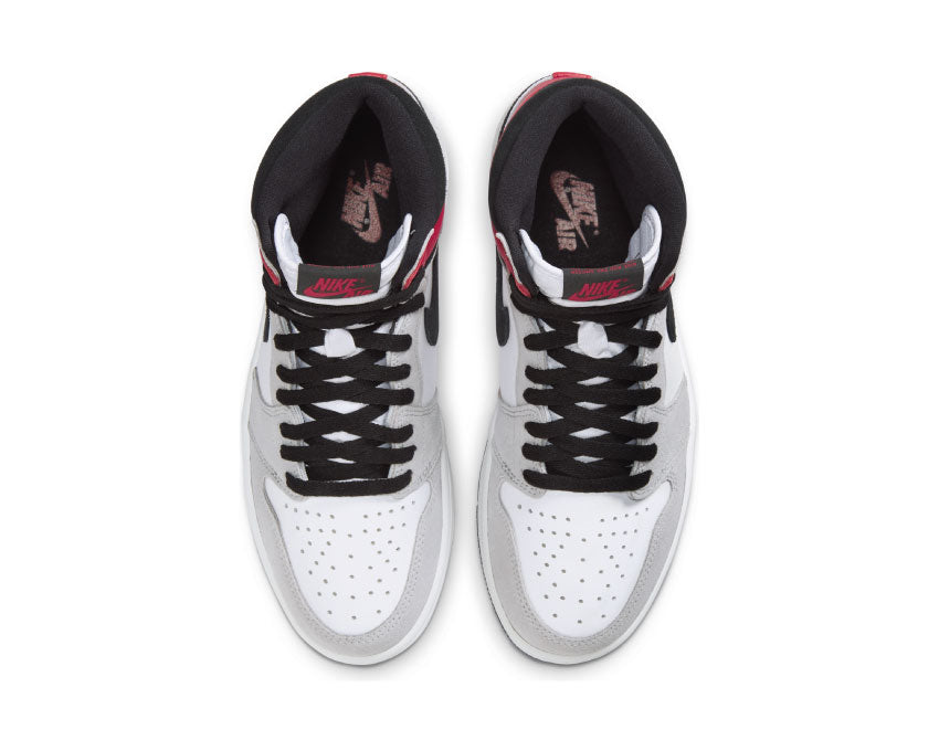 Air Jordan 1 Retro High OG White / Black - LT Smoke Grey - Varsity Red 555088-126