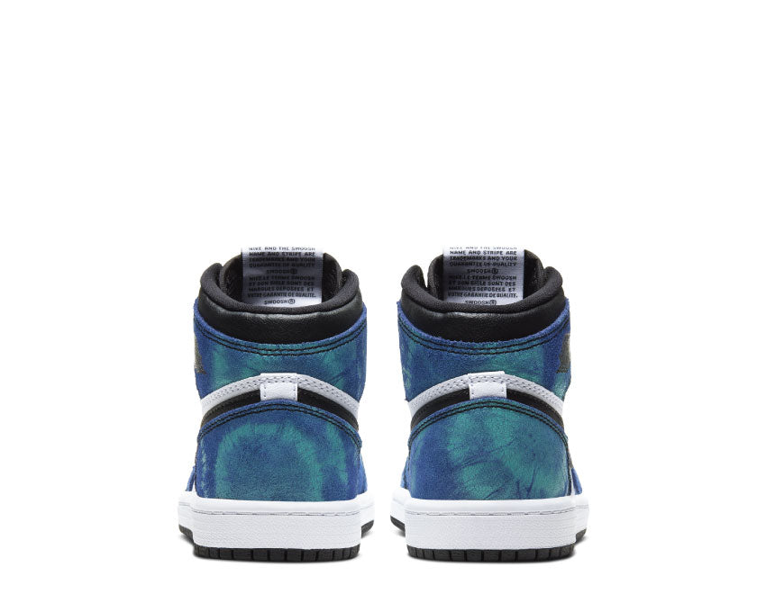 Air Jordan 1 Retro High Tie Dye PS White / Black - Aurora Green CU0449-100