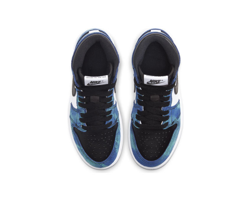 Air Jordan 1 Retro High Tie Dye PS White / Black - Aurora Green CU0449-100