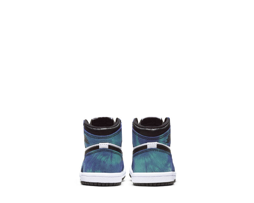 Air Jordan 1 Retro High Tie Dye TD White / Black - Aurora Green CU0450-100