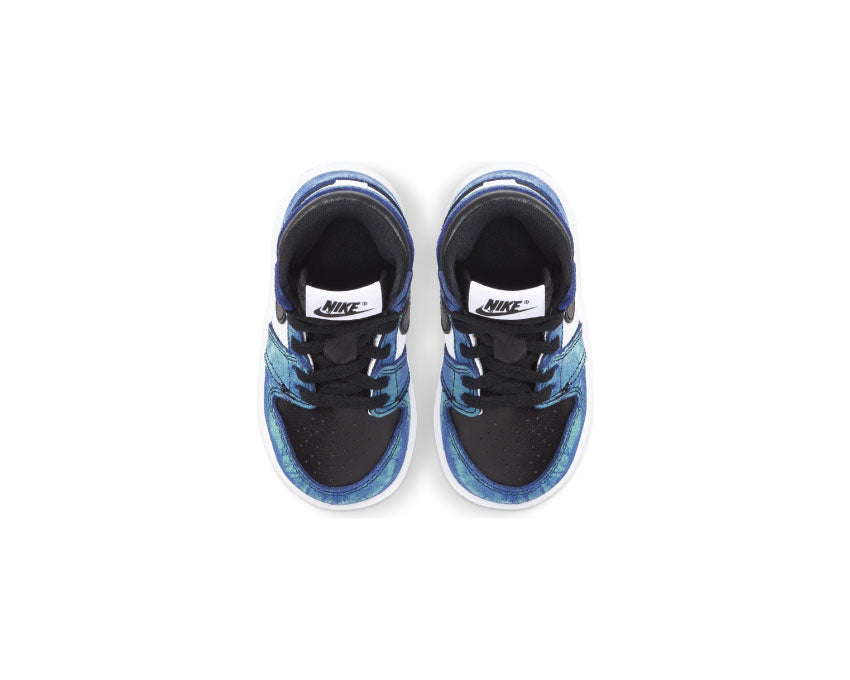 Air Jordan 1 Retro High Tie Dye TD White / Black - Aurora Green CU0450-100