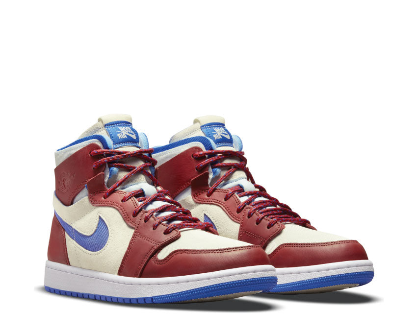 Air Jordan 1 Zoom Air Comfort Sail / Redstone - Hyper Royal - White CT0979-104