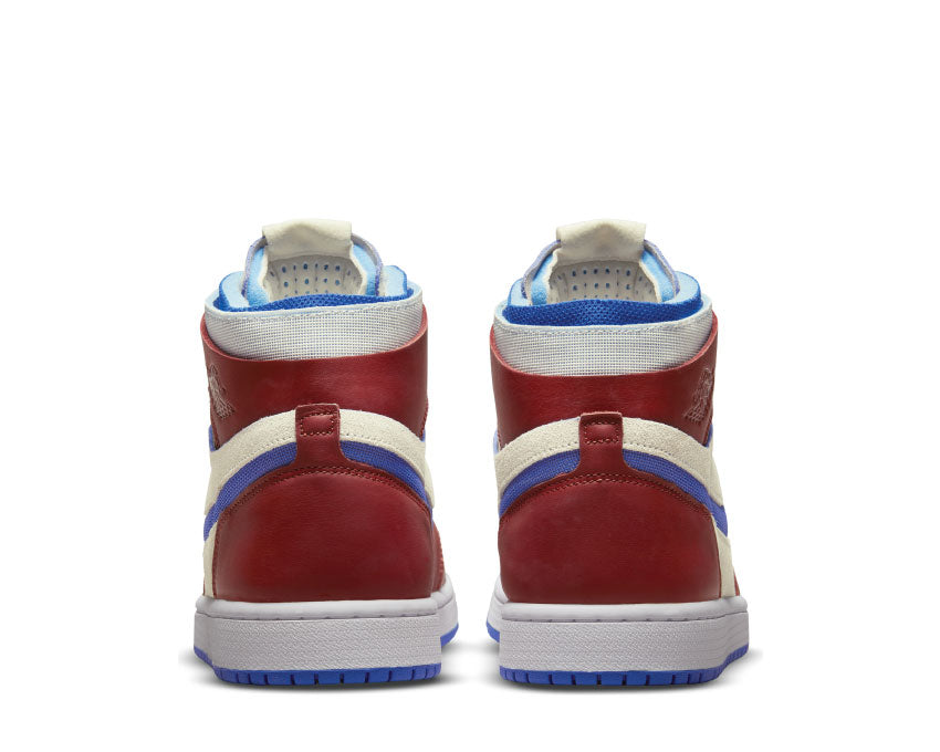 Air Jordan 1 Zoom Air Comfort Sail / Redstone - Hyper Royal - White CT0979-104
