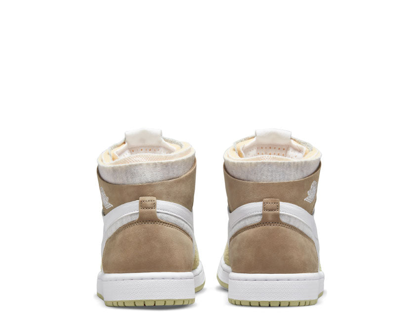 Air Jordan 1 Zoom Air Comfort White / Grey Heather - Olive Aura - Khaki CT0979-102